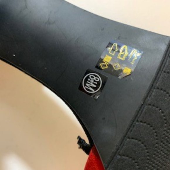 Chinese Laundry suede red beige two times heel women's Sz 8.5 - Picture 8 of 8